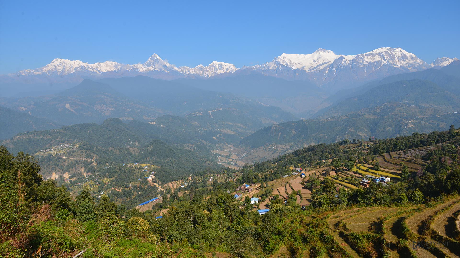 Annapurna range seen from Thulakot